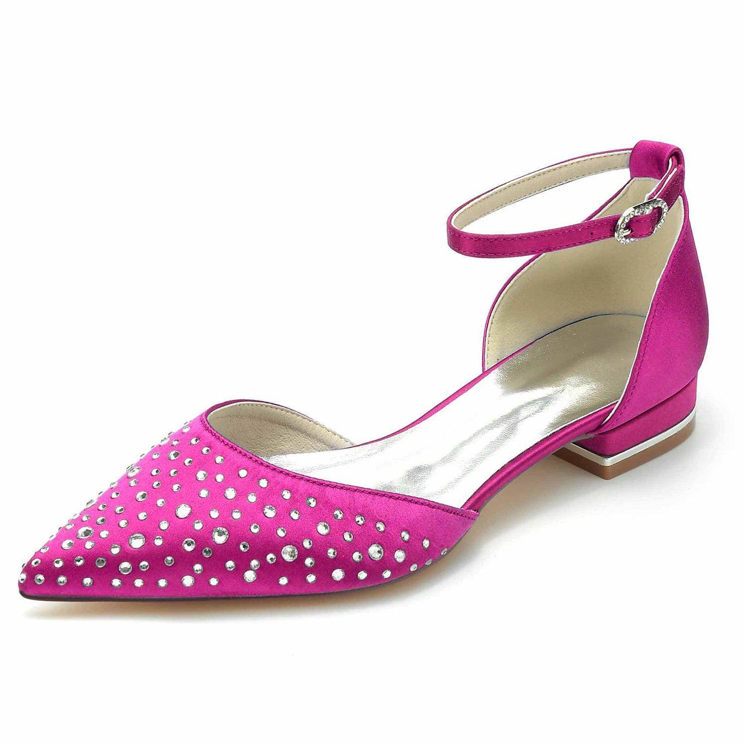 Flat Heel 2.5cm Silk-Like Shoes CK0259 - COCOMELODY